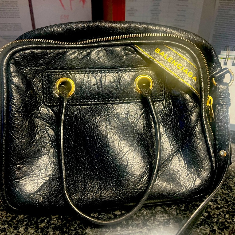 Black Vintage Balenciaga Purse. - Picture 5 of 5